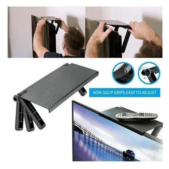 Tatakan rak Tv/monitor pc serbaguna Screen Top Shelf TV/PC bracket