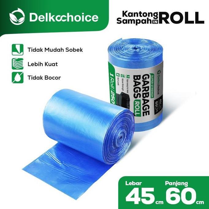 KANTONG PLASTIK SAMPAH IN ROLL PREMIUM DELKOCHOICE