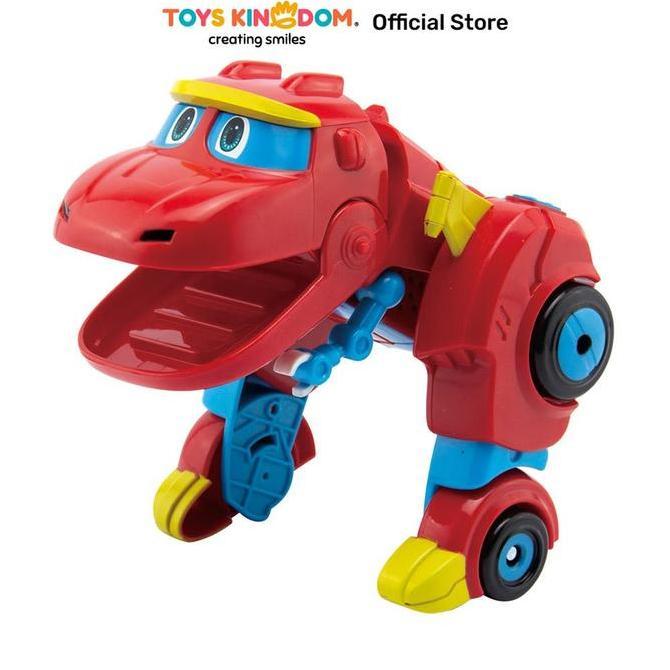 Toys Kingdom Top Gear Robot Gogo Dino Mini Rex S3 - Merah Kids Toy Action Figur Mainan Koleksi Anak 