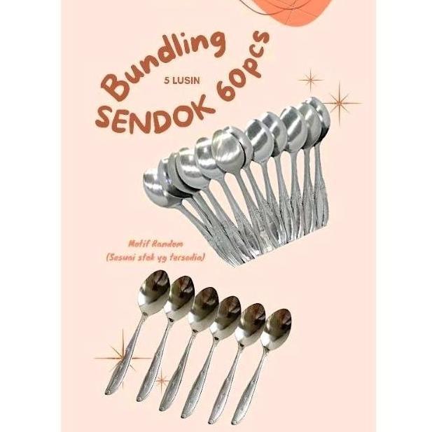 Paket Sendok 5Lusin 60 pcs / Paket Bundling Sendok 4lusin & Garpu 2lusin / Paket Sendok Garpu 6lusin