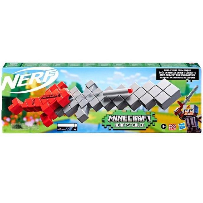 NERF HASBRO Minecraft Heartstealer Sox Foil Toy Sword Blaster