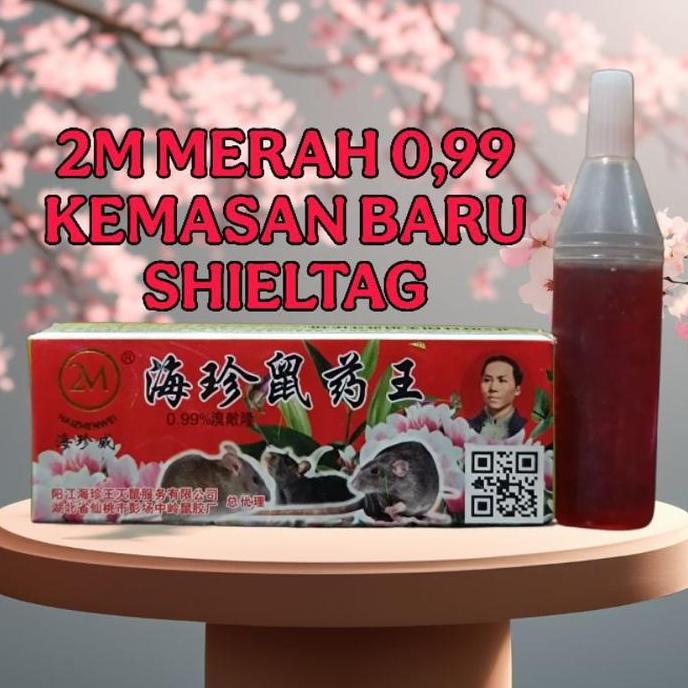 [ , %] RACUN TIKUS CAIR MERAH 2M DOSIS TINGGI 0,99%/ RACUN TIKUS CAIR 2M ORIGINAL MERAH DOSIS TINGGI