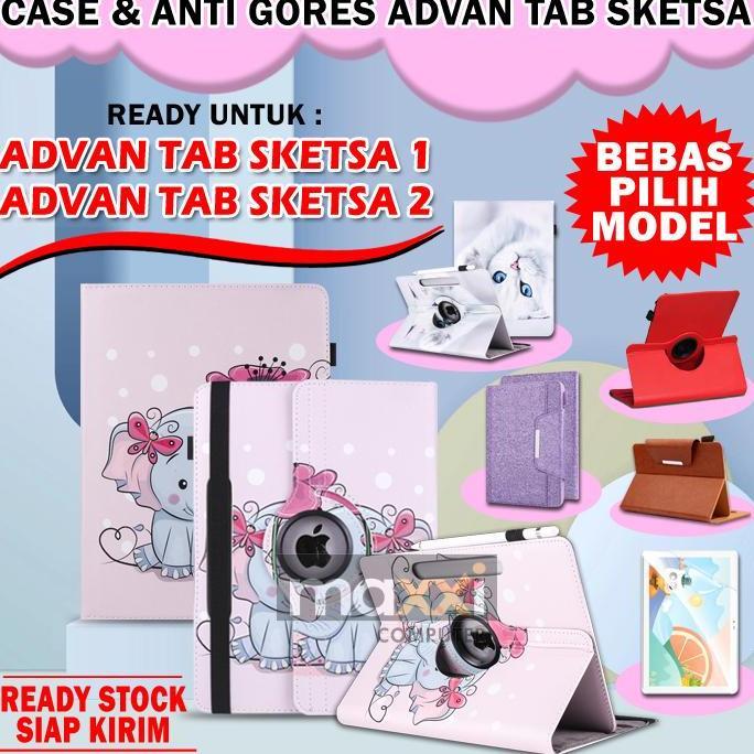 TERMURAH - ADVAN TAB SKETSA 1 2 Tablet 10 10.1 Inch Case Casing Cover Anti Gores
