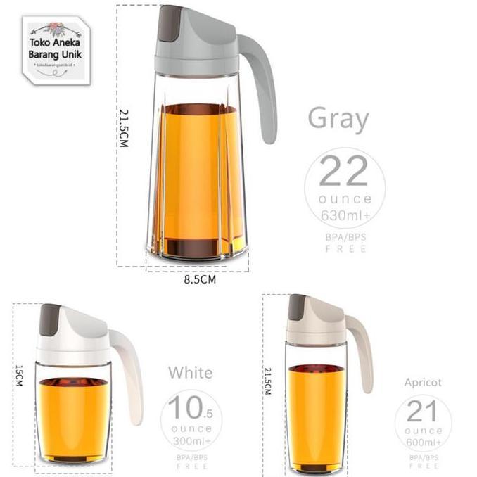 Botol Minyak Goreng Kaca Tebal Tempat Kecap Saos Susu Madu Cuka Jus