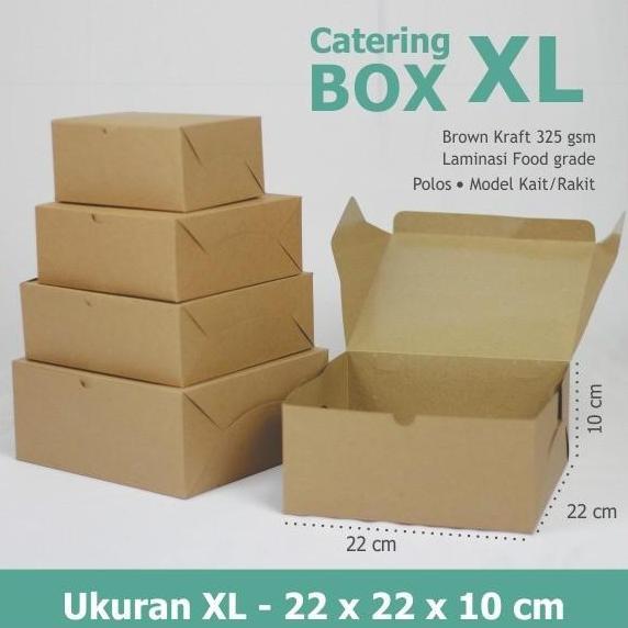 Dus Catering/Katering Box / Box Snack / Kotak Nasi Laminasi - XL