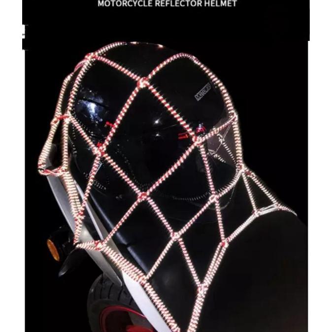Jaring Helm Menyala/ Jaring Helm Laba laba/ Jaring Helm Murah