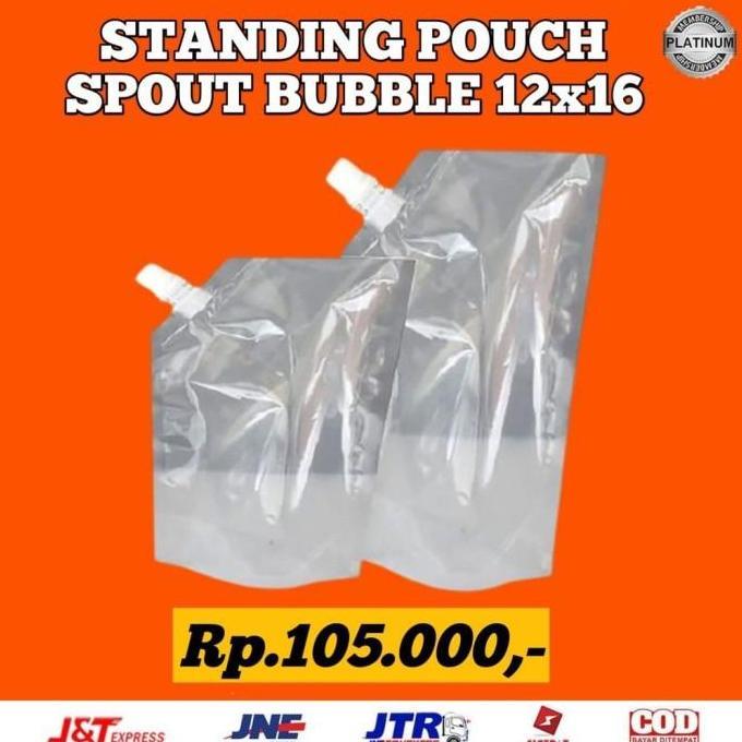 STANDING POUCH SPOUT BUBBLE 12x16 - KPACK
