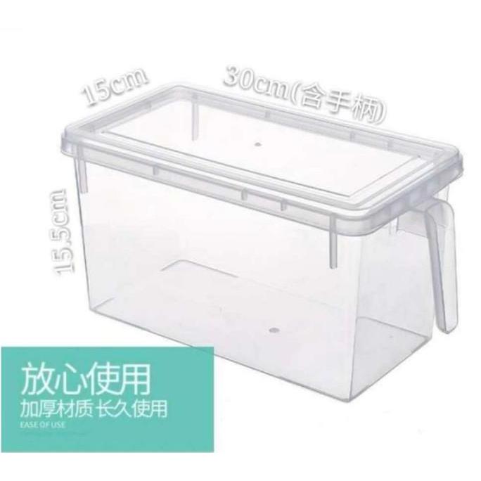 Toples Kulkas Bening Kotak Penyimpanan Makanan Sayur Daging Ikan