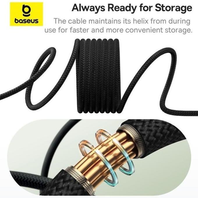 Baseus Tungsten Gold Magnetic Fast Charging Kabel Data Type-C to Type-C PD 100W