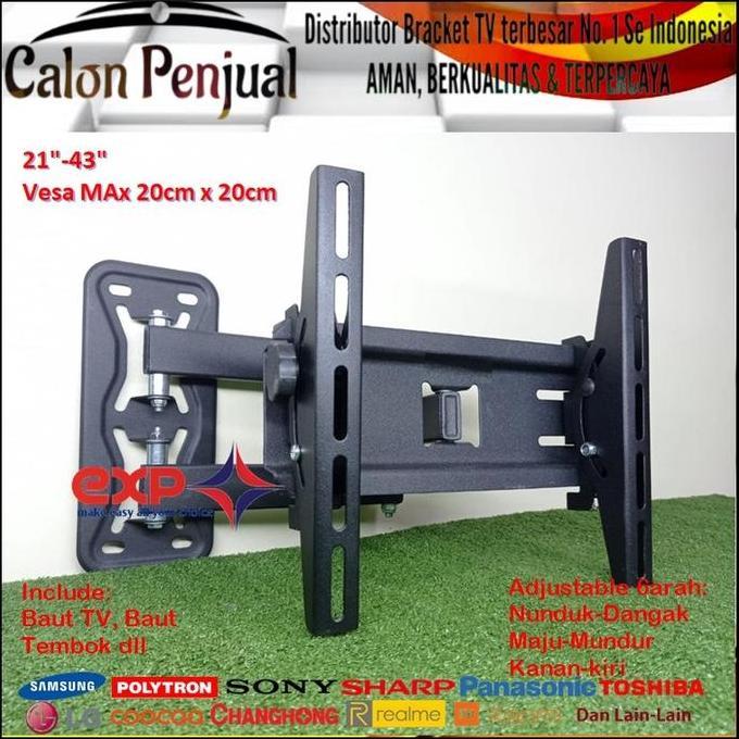 Bracket TV LG 14 s/d 43 inch 6 ARAH FULL BESI SUPER KOKOH