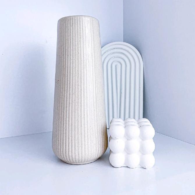 Vas Bunga Keramik Size Besar / Vas Bunga Aesthetic / Vas Estetik / Vas Bunga Nordic