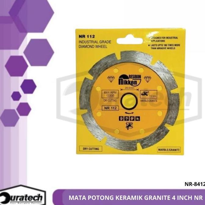 Powerx- Mata Potong Keramik Granite 4 Inch Nr / Diamond Wheel 4" Nr Dry 112
