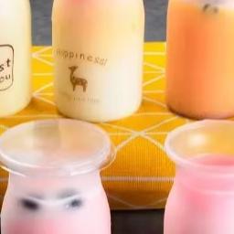 Jar Puding Jelly + Tutup (10Pcs) Cup Yogurt Cup Susu Jar Susu Puding