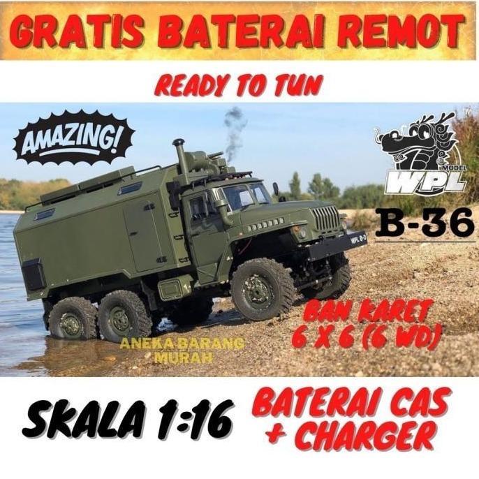 WPL B36 B-36 Propo Military Truck 1/16 2.4G 6WD RC Car OffRoad RTR