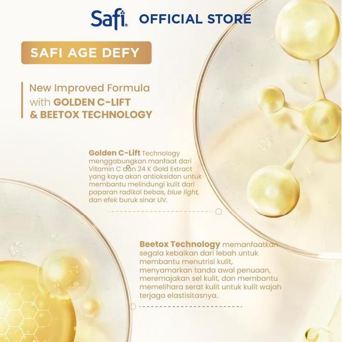 Younice- Safi - Age Defy - Package Cleanser 100Gr & Exfoliator 75Ml- Anti Aging Membersihkan Wajah