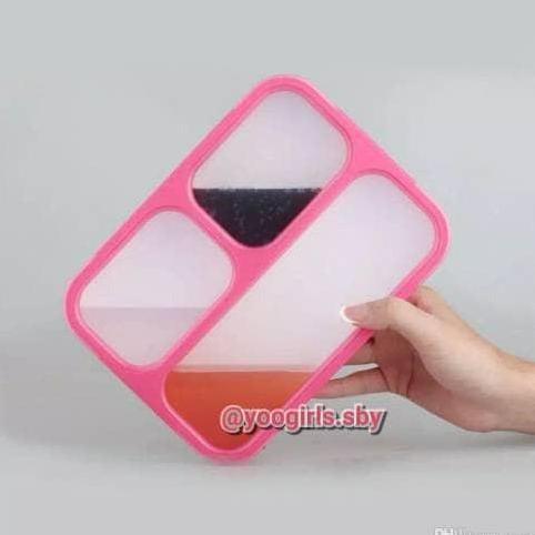 YOOYEE kotak makan grid bento lunch box 3 sekat anti bocor