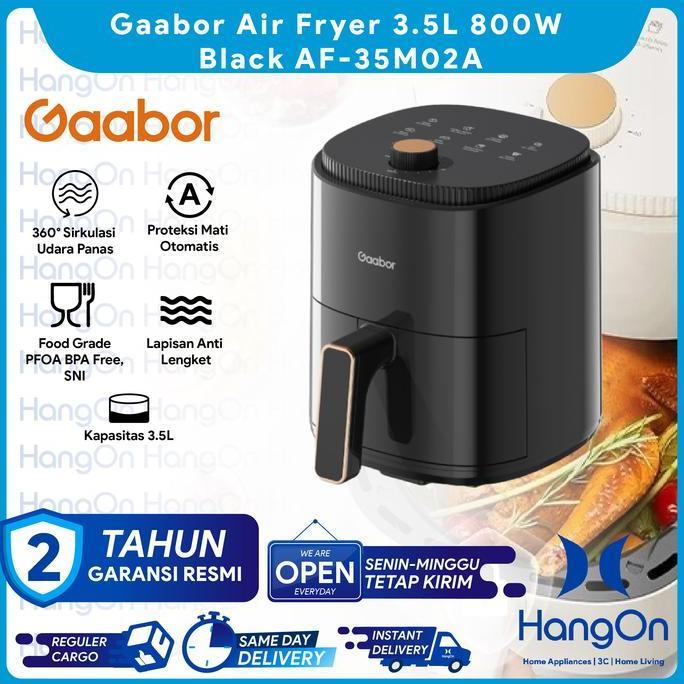 PROMO DISKON - Gaabor Air Fryer 3.5L Mesin Penggorengan Tanpa Minyak Low Watt Multifungsi Serbaguna 