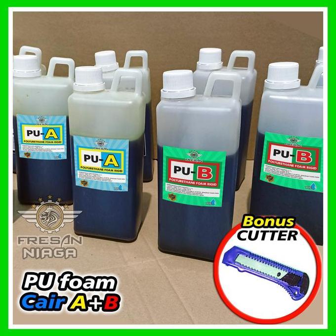 Potere- Bahan Insulasi Bangunan Cairan Pu-A Dan Pu-B Polyurethane Foam Rigid Busa Keras Padat Cor Pe