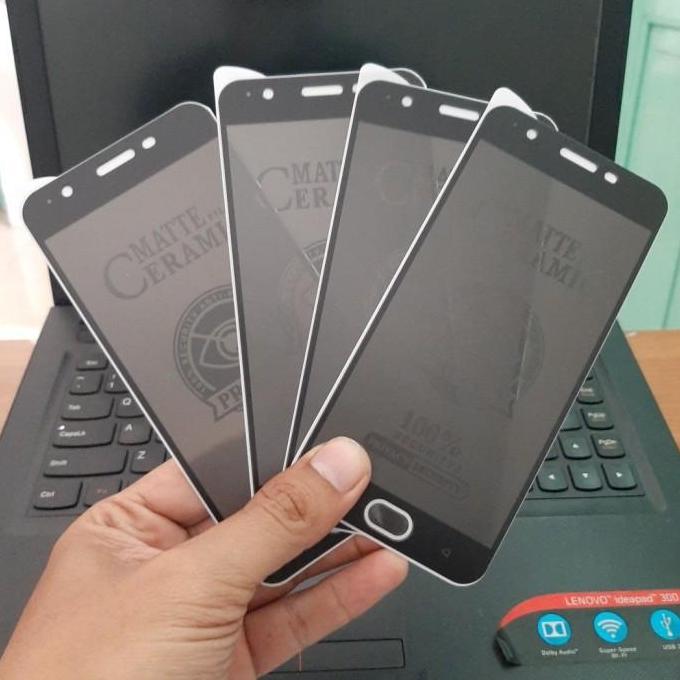 Privacy matte ceramic tempered glass