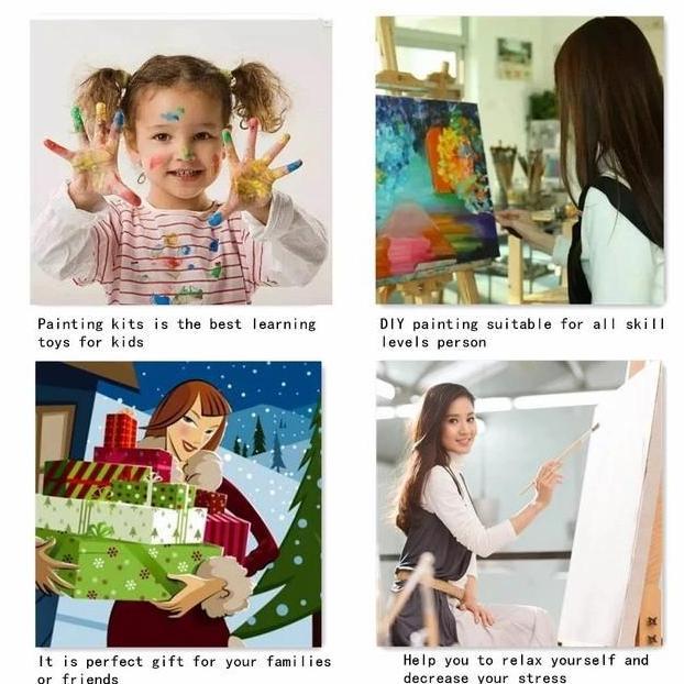 DIY Oil Painting Paint by Number Kits DIY Canvas Painting