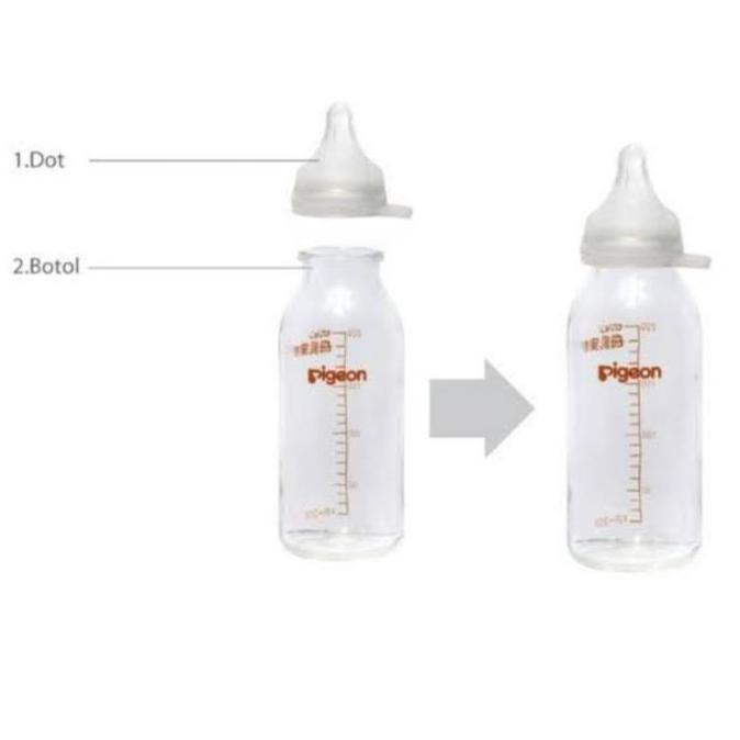 Pigeon Glass Bottle Botol Susu Untuk Bayi Prematur / Dot Bayi Prematur Terlaris