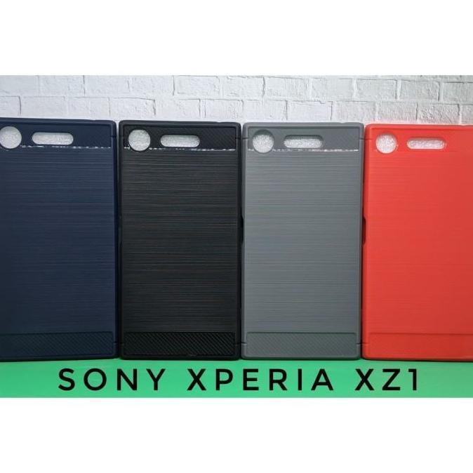 Case Sony Xperia XZ1 5.2 inc TPU Soft Case Brushed Carbon Sony XZ1