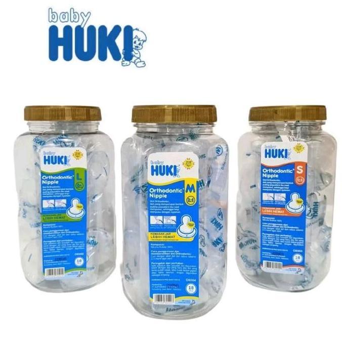 Huki Dot Reguler Toples Dan Dot Orthodontic Toples Isi 18Pcs - Perlengkapan Bayi Baby Terlaris