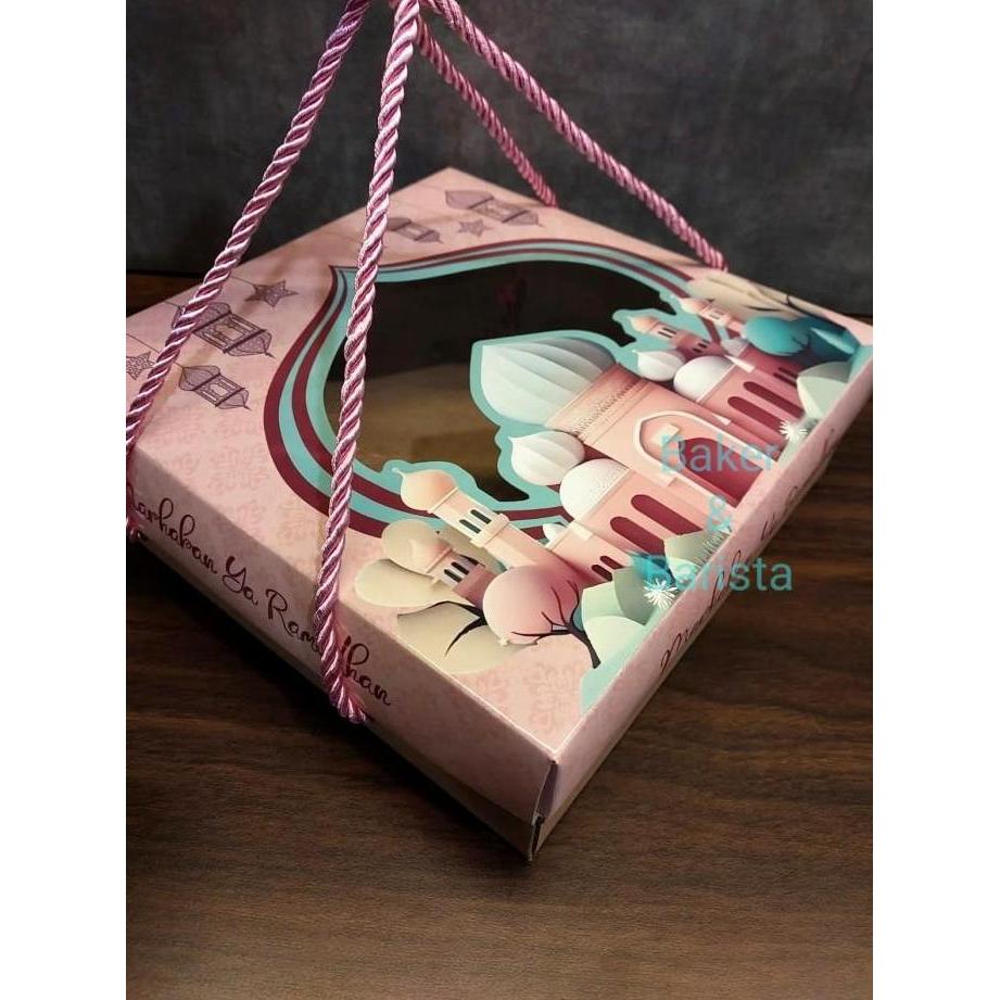 box lebaran sheela kotak brownies lebaran dus kue 20x20 kue tart lapis