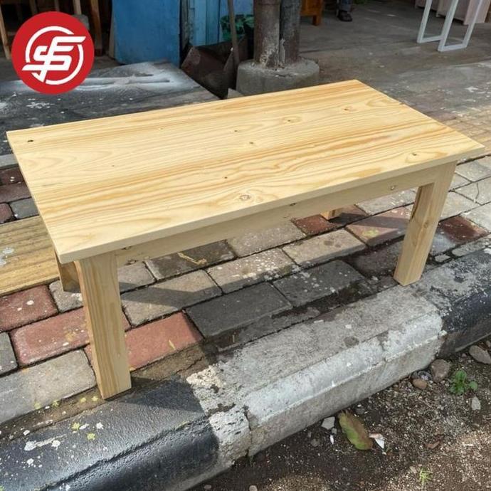 meja belajar lesehan kayu