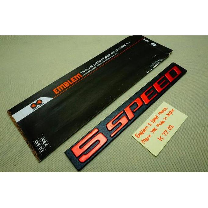 Emblem 5 Speed Universal - Japan - Merah