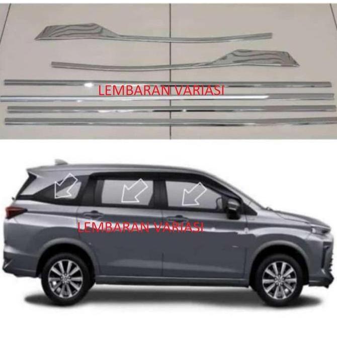 Lis Kaca Samping Veloz 2022 Kaca Avanza Xenia Chrome
