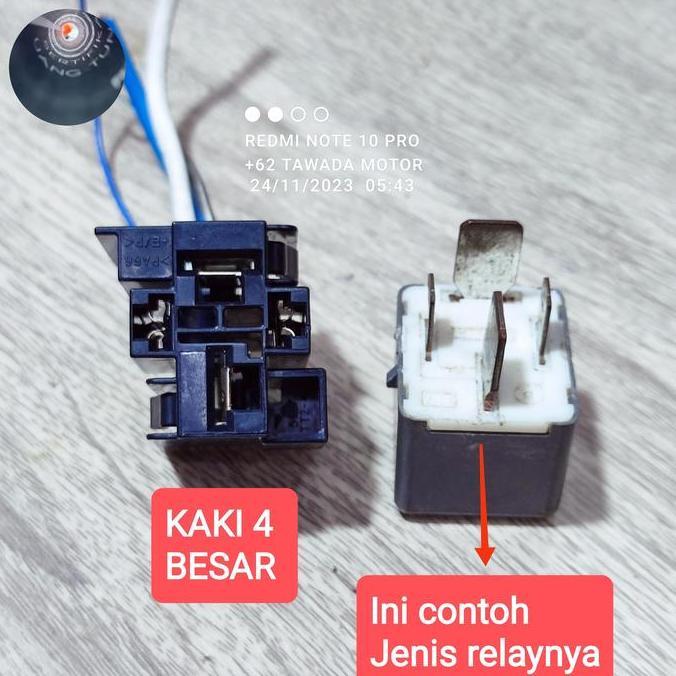 Soket Rumah Relay Denso Kaki 4 Besar Original