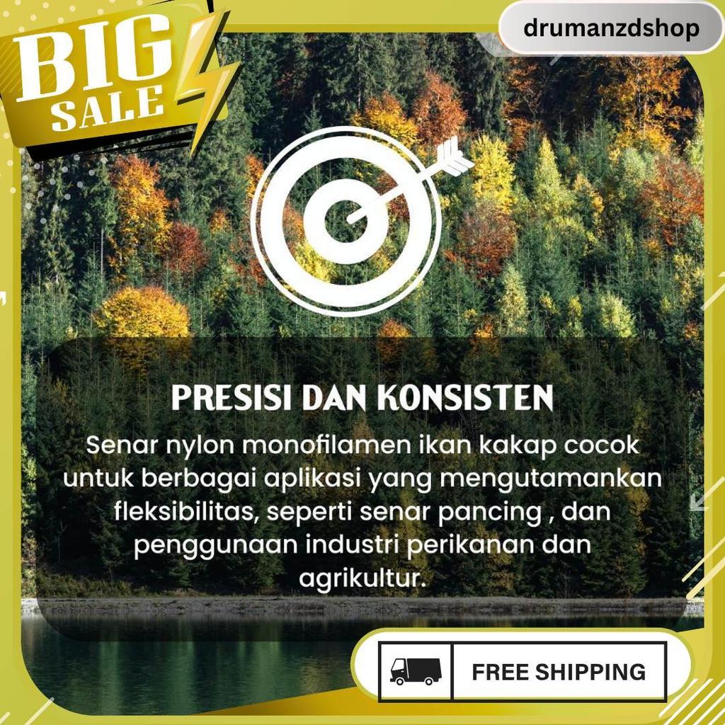 Senar Cap Ikan Kakap  Ukuran 300 (15)  Per Roll /Tali Senar Pancing / Senar Layangan Termurah