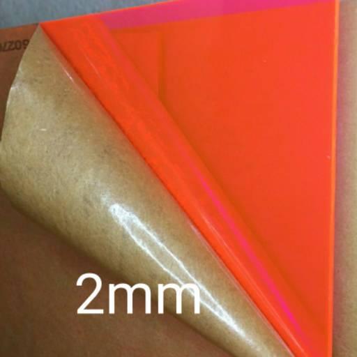 Acrylic /Akrilik Lembaran 2Mm 42 X30Cm (A3) /Akrilik Warna/ Orange Transparan  Ukuran A 3/Mika Raybe