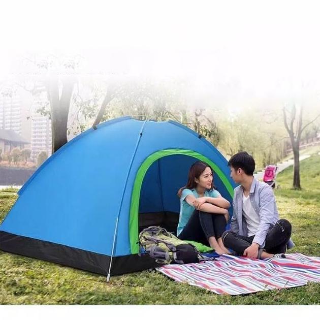 paket hemat tenda camping dome waterproof otomatis 6 orang 4 orang anti air free tas 2-4 orang orang