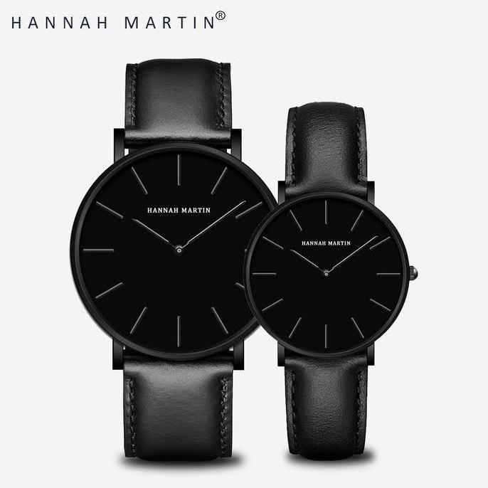 Jam Tangan Couple Pasangan (Harga satuan bukan Sepasang) Anti Air Hannah Martin Original Waterproof 