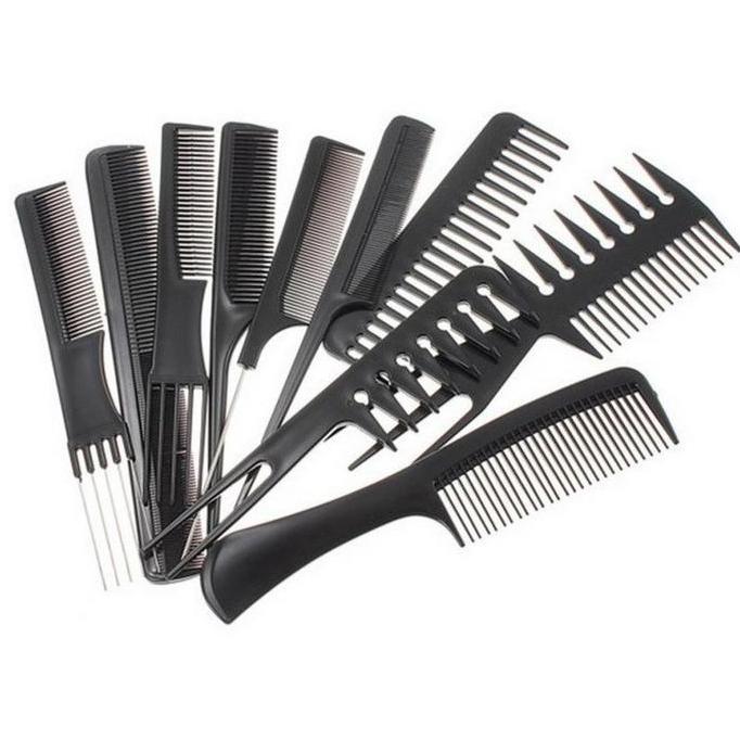 Mijikai- Kartika Sisir Rambut Pria Wanita Rontok Salon Profesional 1 Set Barbershop Keren Hair Comb 