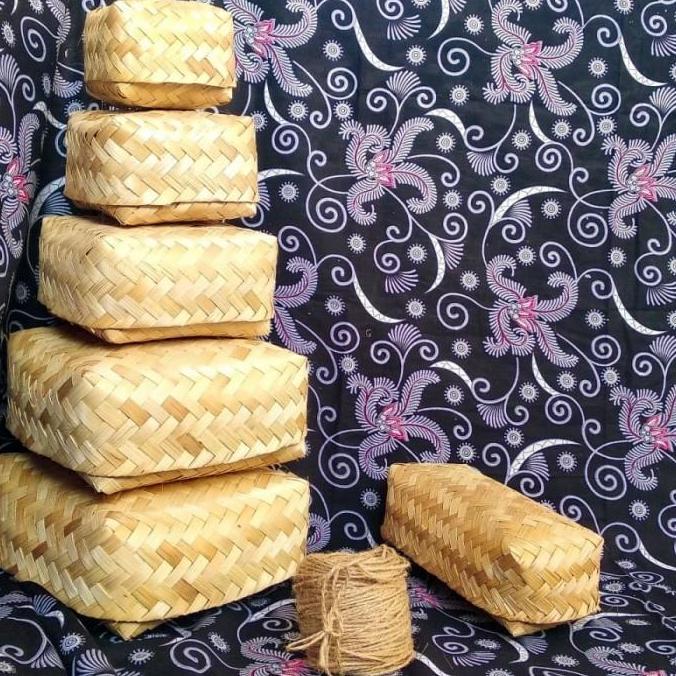 besek 15x15 bambu sepasang