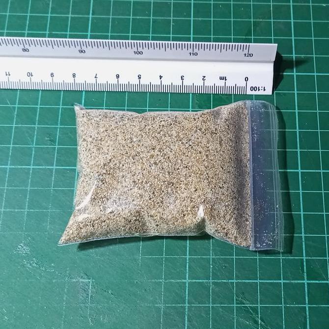 (Kertas Lipat) Pasir pantai halus kering Diorama 100gr