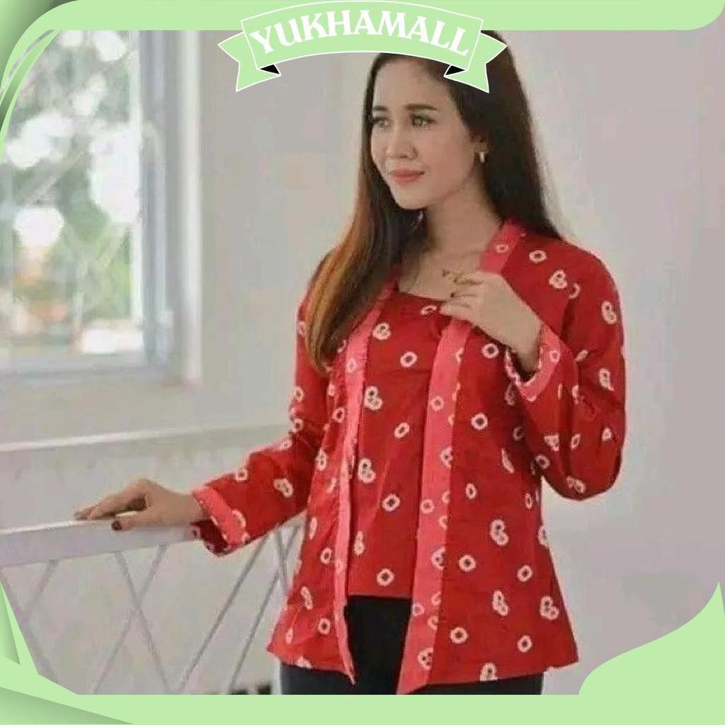 Batik Kebaya Kutubaru Jumputan Wanita Size Jumbo Solo GBM Promo