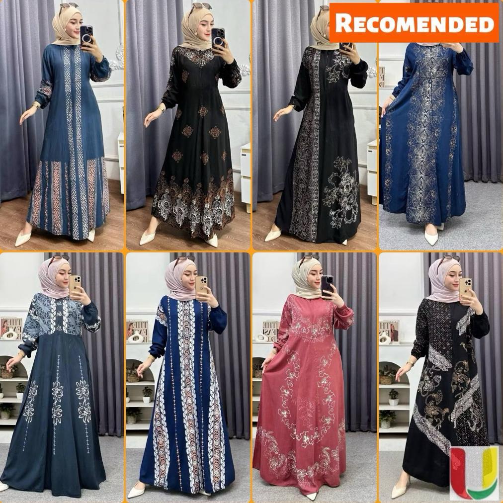 Terlaris Batik Usman - Terbaru Gamis Rayon Premium | Gamis Twill Ori Pekalongan | Gamis Busui Jumbo 