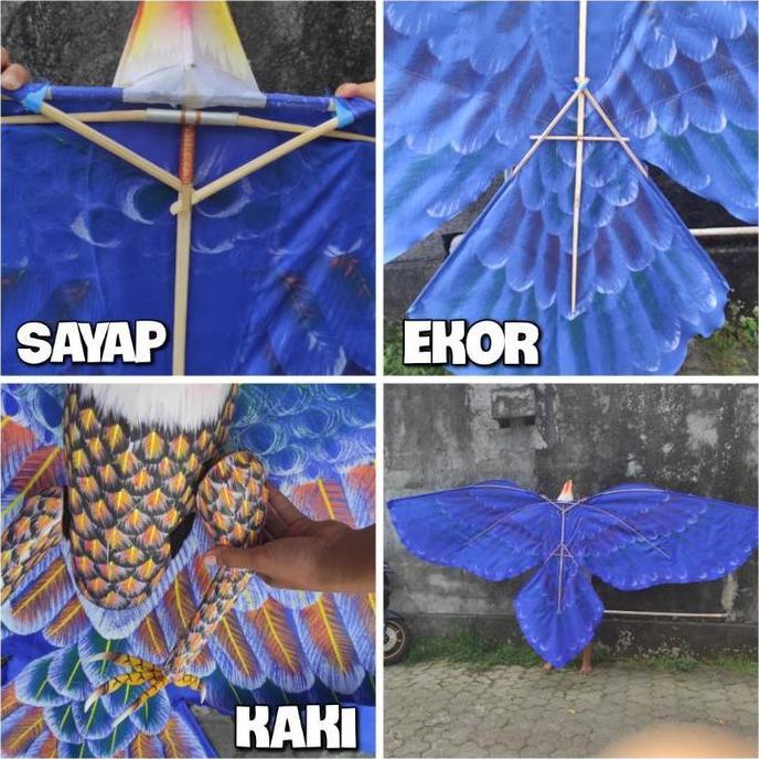 MJ042 LAYANGAN BURUNG KAIN LAYANGAN ELANG 3 METER LAYANGAN 3 DIMENSI