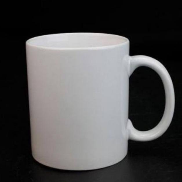 Mug Keramik Polos Putih/Hitam | Gelas Keramik | Gelas Souvenir Terlaris