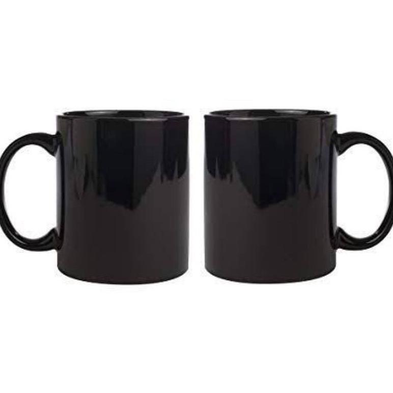 Mug Keramik Polos Putih/Hitam | Gelas Keramik | Gelas Souvenir New Product