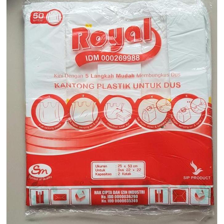 Sfp- Kantong Plastik Untuk 2 Dus Nasi Makanan Kotak Nasi Box 22X22 Cm