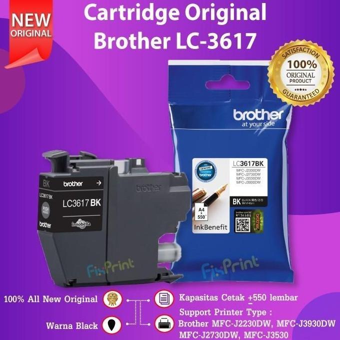 Softrit- Brother Tinta Lc-3617Bk | Lc3617Bk | Lc3617 Bk Original Black