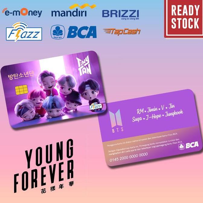 Sfp- Emoney Mandiri Flazz Bca Gen 2 Brizzi Tap Cash Custom Bts Army Edition