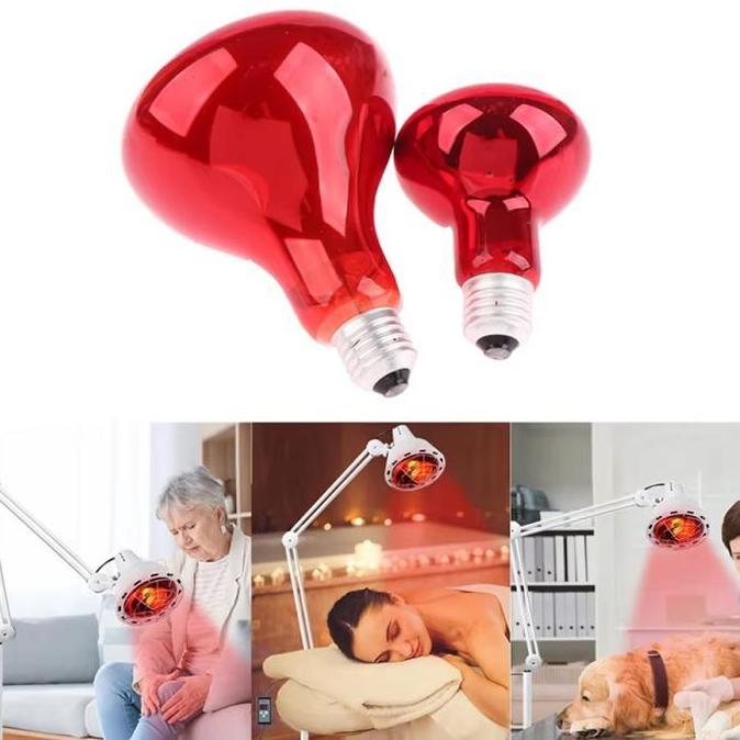 MENDA Lampu infrared 100w terapi 100 watt / Lampu terapi infrared/Bohlam Infra Merah Terapi Kesehata
