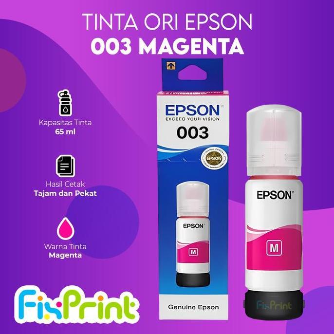 Softrit- Epson 003 Black C13T00V199 Tinta Cartridge Printer L1110 L3110 L3150