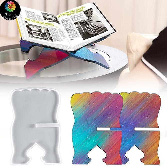RPG Cetakan Resin Epoxy Craft Diy Alas Dudukan Buku Book Stand Holder / Cetakan Silicon Mold Book Ho